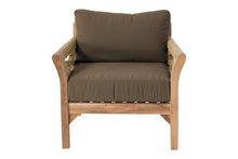 6 pc Monterey Teak Seating Group with 36" Chat Table. Sunbrella Cushion.
