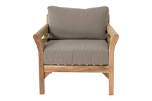 6 pc Monterey Teak Seating Group with 36" Chat Table. Sunbrella Cushion.