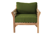 Monterey Teak Outdoor Club Chair. Sunbrella Cushion