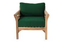 9pc Monterey Teak Sectional Seating Group with 36" Chat Table. Sunbrella Cushion.