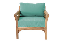 5 pc Monterey Teak Deep Seating Set with 48" Chat Table. Sunbrella Cushion.