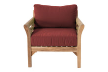 Monterey Teak Outdoor Club Chair. Sunbrella Cushion