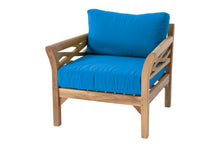 Monterey Teak Outdoor Club Chair. Sunbrella Cushion