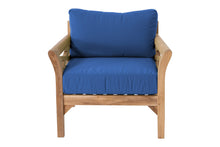 Monterey Teak Outdoor Club Chair. Sunbrella Cushion