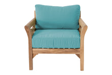 Monterey Teak Outdoor Club Chair. Sunbrella Cushion