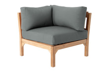 Monterey Teak Outdoor Corner Chair. Sunbrella Cushion