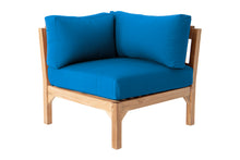 Monterey Teak Outdoor Corner Chair. Sunbrella Cushion