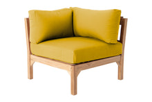 Monterey Teak Outdoor Corner Chair. Sunbrella Cushion