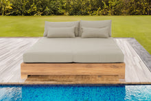 Monterey Teak Outdoor Daybed. Sunbrella Cushion.
