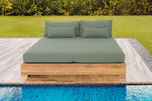 Monterey Teak Outdoor Daybed. Sunbrella Cushion.