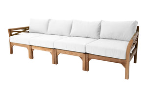 Monterey Outdoor Teak Deluxe Sofa. Sunbrella Cushion