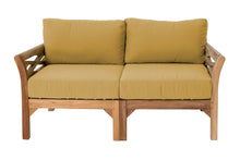 Monterey Outdoor Teak Loveseat. Sunbrella Cushion