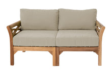 Monterey Outdoor Teak Loveseat. Sunbrella Cushion