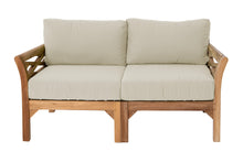 Monterey Outdoor Teak Loveseat. Sunbrella Cushion