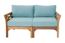 Monterey Outdoor Teak Loveseat. Sunbrella Cushion