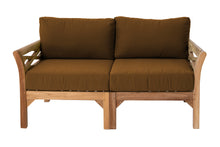 Monterey Outdoor Teak Loveseat. Sunbrella Cushion