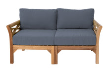 Monterey Outdoor Teak Loveseat. Sunbrella Cushion