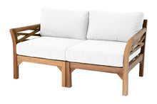 Monterey Outdoor Teak Loveseat. Sunbrella Cushion