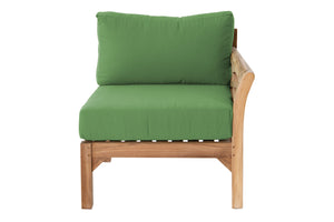 Monterey Teak Outdoor Right Arm Chair. Sunbrella Cushion