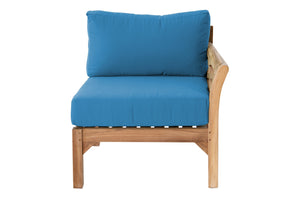 Monterey Teak Outdoor Right Arm Chair. Sunbrella Cushion