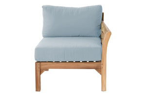 Monterey Teak Outdoor Right Arm Chair. Sunbrella Cushion