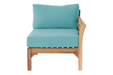 Monterey Teak Outdoor Right Arm Chair. Sunbrella Cushion