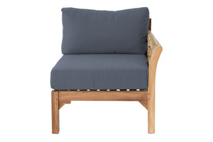 Monterey Teak Outdoor Right Arm Chair. Sunbrella Cushion