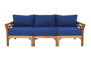 Monterey Outdoor Teak Sofa. Sunbrella Cushion