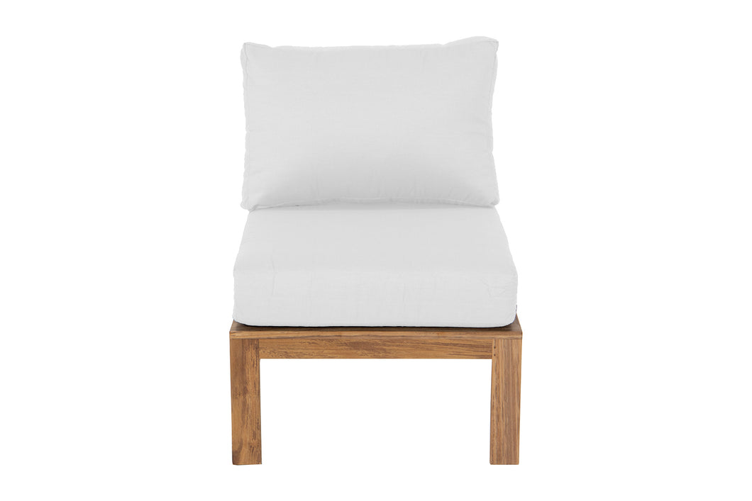 Newport Teak Outdoor Armless Sunbrella Cushion
