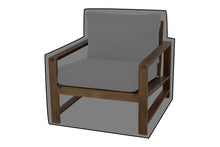 Newport Teak Outdoor Club Chair WeatherMAX Outdoor Weather Cover