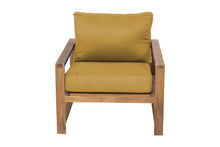 Newport Teak Outdoor Club Chair. Sunbrella Cushion.