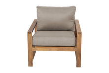 Newport Teak Outdoor Club Chair. Sunbrella Cushion.