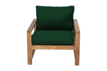 Newport Teak Outdoor Club Chair. Sunbrella Cushion.
