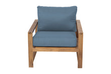 Newport Teak Outdoor Club Chair. Sunbrella Cushion.