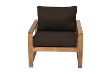 Newport Teak Outdoor Club Chair. Sunbrella Cushion.