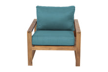 Newport Teak Outdoor Club Chair. Sunbrella Cushion.