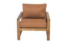 Newport Teak Outdoor Club Chair. Sunbrella Cushion.