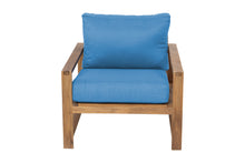 Newport Teak Outdoor Club Chair. Sunbrella Cushion.