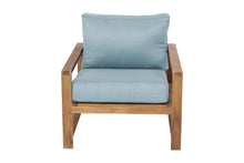 Newport Teak Outdoor Club Chair. Sunbrella Cushion.