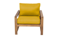 Newport Teak Outdoor Club Chair. Sunbrella Cushion.