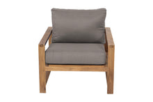 Newport Teak Outdoor Club Chair. Sunbrella Cushion.
