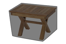 Newport 24" Teak Outdoor End Table WeatherMAX Outdoor Weather Cover