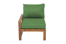 Newport Teak Outdoor Left Arm Chair. Sunbrella Cushion