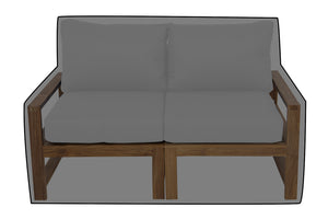 Newport Teak Outdoor Loveseat WeatherMAX Outdoor Weather Cover