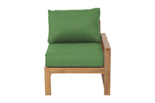 Newport Teak Outdoor Right Arm Chair. Sunbrella Cushion