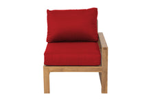 Newport Teak Outdoor Right Arm Chair. Sunbrella Cushion