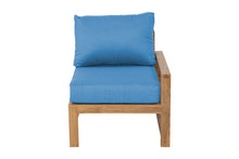 Newport Teak Outdoor Right Arm Chair. Sunbrella Cushion