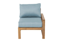 Newport Teak Outdoor Right Arm Chair. Sunbrella Cushion