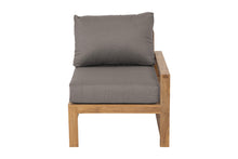 Newport Teak Outdoor Right Arm Chair. Sunbrella Cushion