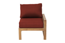 Newport Teak Outdoor Right Arm Chair. Sunbrella Cushion